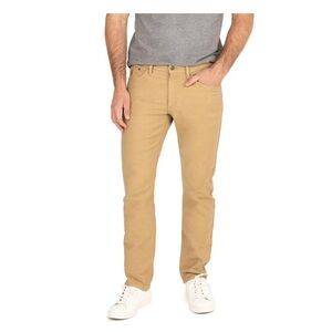 U.S. Polo Assn. Men's Knit Denim Jean, Size 38x32, Pleated, Slim Straight Leg